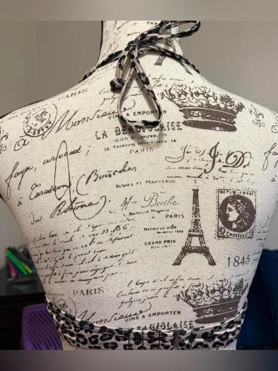 Cheetah Print Padded Plunge Bikini Top by H&M - Picture 3 of 4